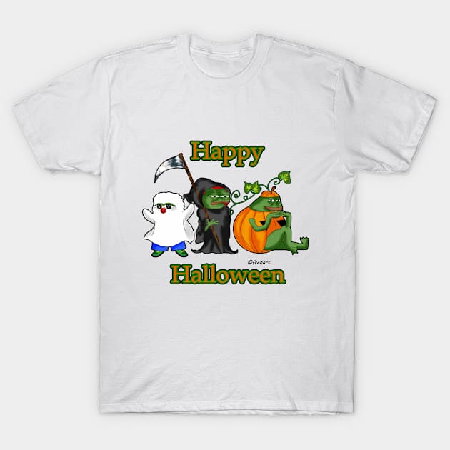 Happy Halloween Apustaja, Honkler and Groyper T-Shirt by FrenArt